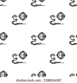 robot icon pattern. Seamless robot pattern on white background.