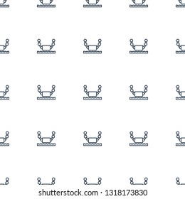 robot icon pattern seamless white background. Editable outline robot icon. robot icon pattern for web and mobile.