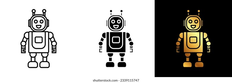 The Robot Icon represents a mechanical or artificial intelligence being. It symbolizes technology, automation, and futuristic innovation.