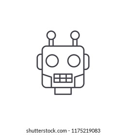 Robot icon. Robotics symbol modern, simple, vector, icon for website design, mobile app, ui. Vector Illustration