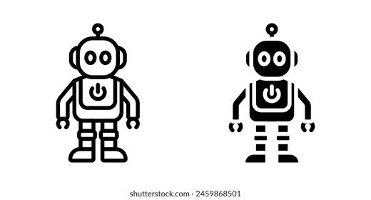 Robot icon set. for mobile concept and web design. vector illustration