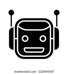 Icono de robot. inicio de sesión para concepto móvil y diseño web. ilustración vectorial