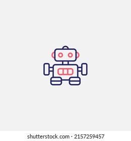 Robot icon sign vector,Symbol, logo illustration for web and mobile
