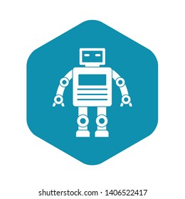 Robot icon. Simple illustration of robot vector icon for web