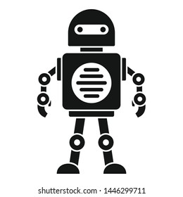 Robot icon. Simple illustration of robot vector icon for web design isolated on white background
