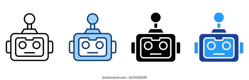 Colección de Vector único Robot Icon