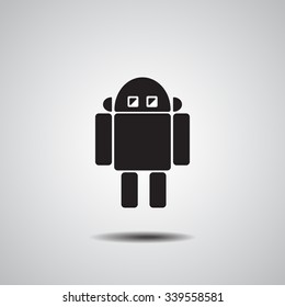 Robot icon. Robot symbol  icon  v.2