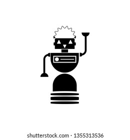 Robot, icon, technology. Element of minimalistic icon for mobile concept and web apps. Signs and symbols collection icon for websites, web design, mobile app