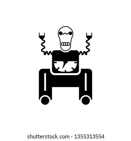 Robot, icon, technology. Element of minimalistic icon for mobile concept and web apps. Signs and symbols collection icon for websites, web design, mobile app