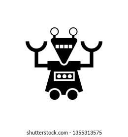 Robot, icon, technology. Element of minimalistic icon for mobile concept and web apps. Signs and symbols collection icon for websites, web design, mobile app