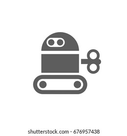 Robot icon in trendy flat style isolated on white background. Symbol for your web site design, logo, app, UI. Vector illustration, EPS