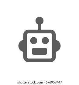 Robot icon in trendy flat style isolated on white background. Symbol for your web site design, logo, app, UI. Vector illustration, EPS