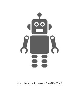 Robot icon in trendy flat style isolated on white background. Symbol for your web site design, logo, app, UI. Vector illustration, EPS