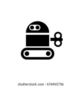 Robot icon in trendy flat style isolated on white background. Symbol for your web site design, logo, app, UI. Vector illustration, EPS