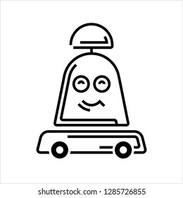 Robot Icon, Robot Vector Art Illustration