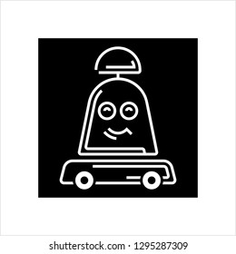 Robot Icon, Robot Vector Art Illustration