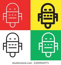 Robot icon. Robot vector icon from Artificial Intelligence collection. Outline style Robot icon.