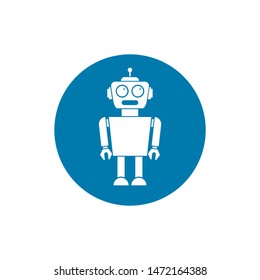 Robot icon. Vector concept illustration for design.