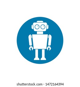 Robot icon. Vector concept illustration for design.