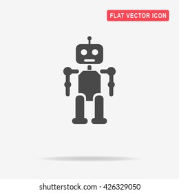 Robot icon. Vector concept illustration for design.