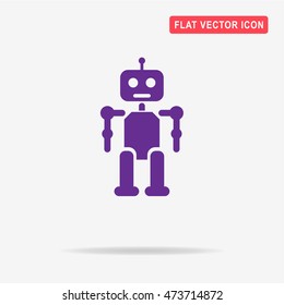 Robot icon. Vector concept illustration for design.
