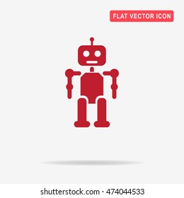 Robot icon. Vector concept illustration for design.