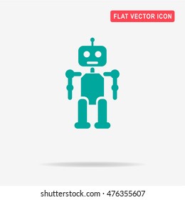 Robot icon. Vector concept illustration for design.