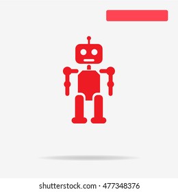 Robot icon. Vector concept illustration for design.