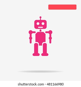 Robot icon. Vector concept illustration for design.