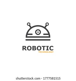 Robot icon vector concept .Vector modern line character illustration isolated on white background
