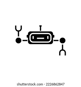 robot icon vector design templates 
