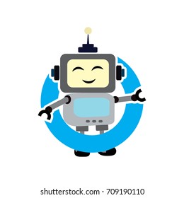 robot icon. vector design,template logo