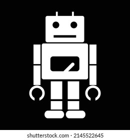 robot icon vector, digital robot icon illustration vector