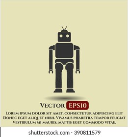 Robot icon vector illustration