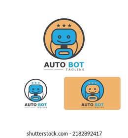 Diseño de ilustraciones vectoriales de iconos de robot