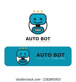 Diseño de ilustraciones vectoriales de iconos de robot