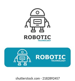 Diseño de ilustraciones vectoriales de iconos de robot