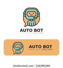 Diseño de ilustraciones vectoriales de iconos de robot