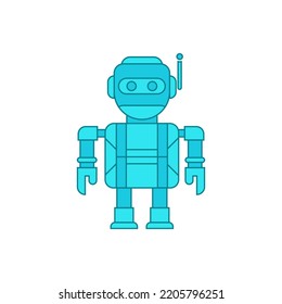 Plantilla de diseño de ilustración de vector de icono de robot