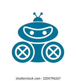 Plantilla de diseño de ilustración de vector de icono de robot