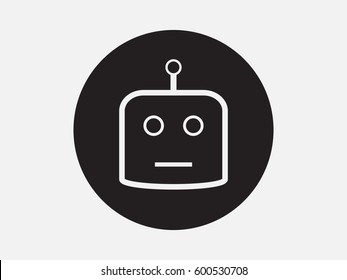 Robot, icon, vector illustration of Eps10