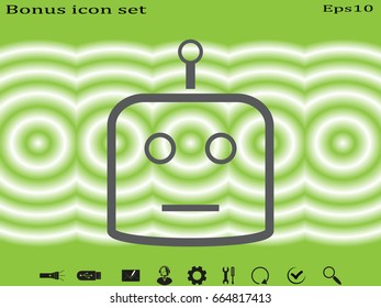 Robot, icon, vector illustration of Eps10
