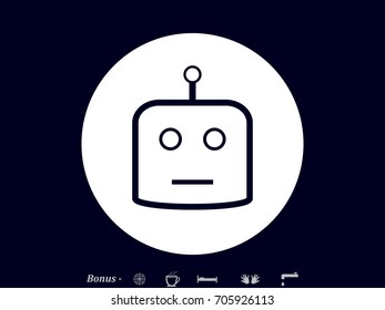 Robot, icon, vector illustration of Eps10

