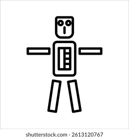 Robot icon vector illustration on white background