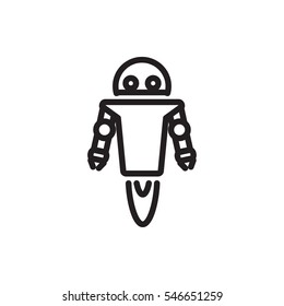 robot icon vector illustration sign symbol