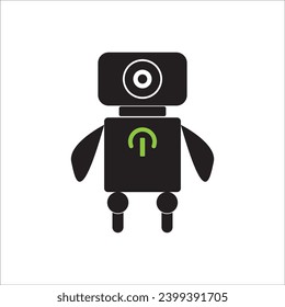 DISEÑO SÍMBOLO DE ILUSTRACIÓN DE VECTOR DE ICONOS DE ROBOT