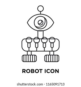 Robot icon vector isolated on white background, Robot transparent sign