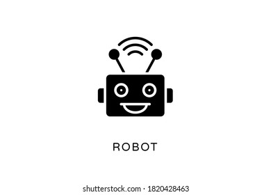 Robot icon in vector. Logotype
