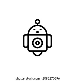 robot icon in vector. logotype