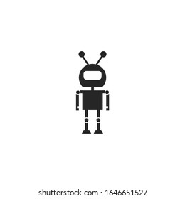 robot Icon vector sign isolated for graphic and web design. robot symbol template color editable on white background.